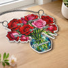 Ornement Suncatcher de Fenêtre Personnalisé – Cadeau Fête des Mères, Anniversaire pour Maman, Mamie – Ses fleurs fleurissent pour toujours