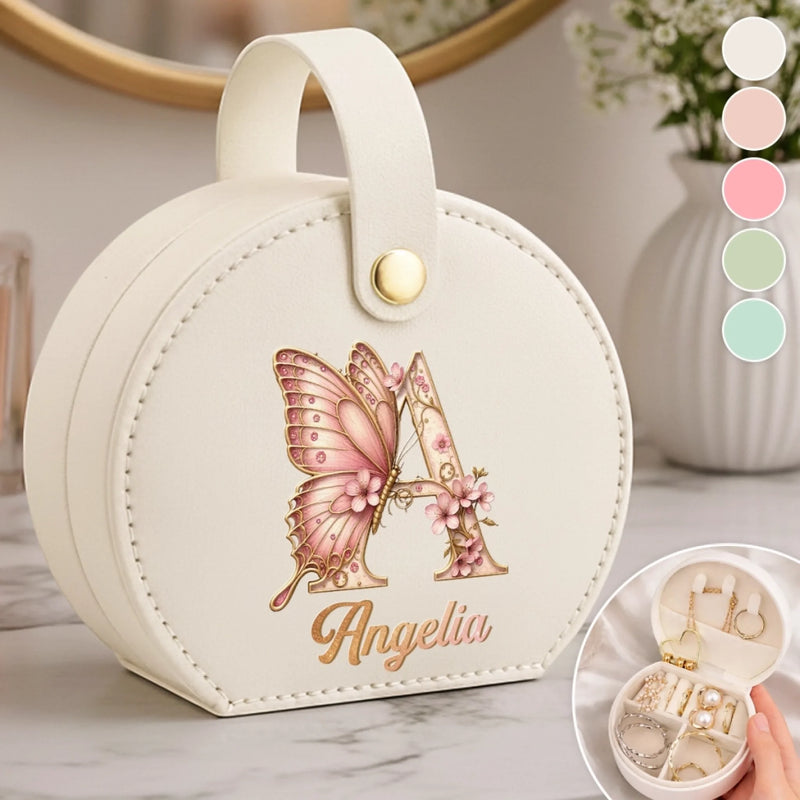 Boîte à Bijoux avec Poignée Personnalisée – Cadeau pour Famille  – Ton Signe Distinctif