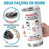Gobelet Isotherme Personnalisé – Cadeau fête des mères Pour Maman – Merci De Ne Pas Laisser Papa