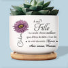 Pot de Fleurs en Céramique Personnalisé – Cadeau pour Fille – Devenue Maman, Quel Bonheur