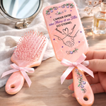 Brosse à Cheveux Plate Personnalisée – Cadeau pour Maman – Le Lien Entre Une Mère Et Sa Fille
