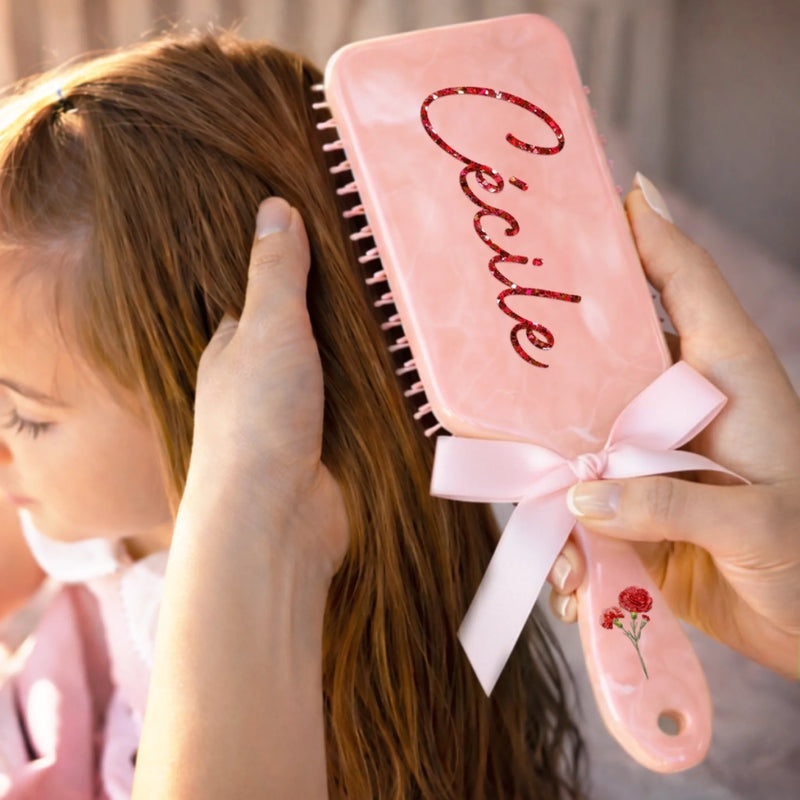 Brosse à Cheveux Plate Personnalisée – Cadeau pour Famille – Dédié À Ma Mère Bien-aimée