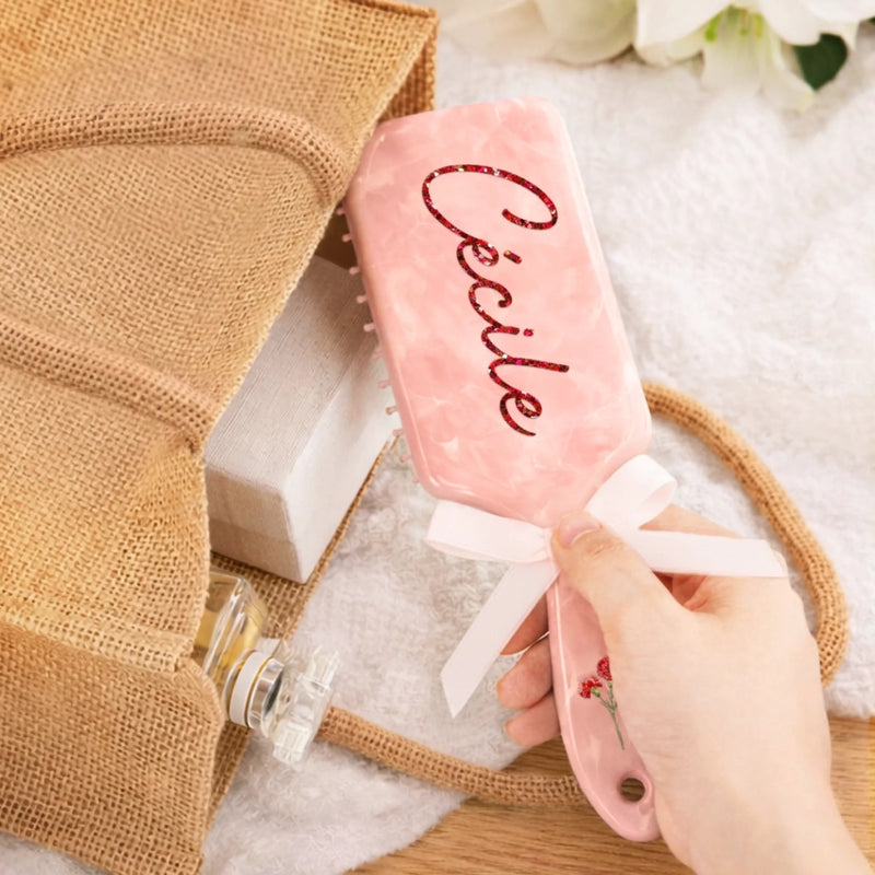 Brosse à Cheveux Plate Personnalisée – Cadeau pour Famille – Dédié À Ma Mère Bien-aimée