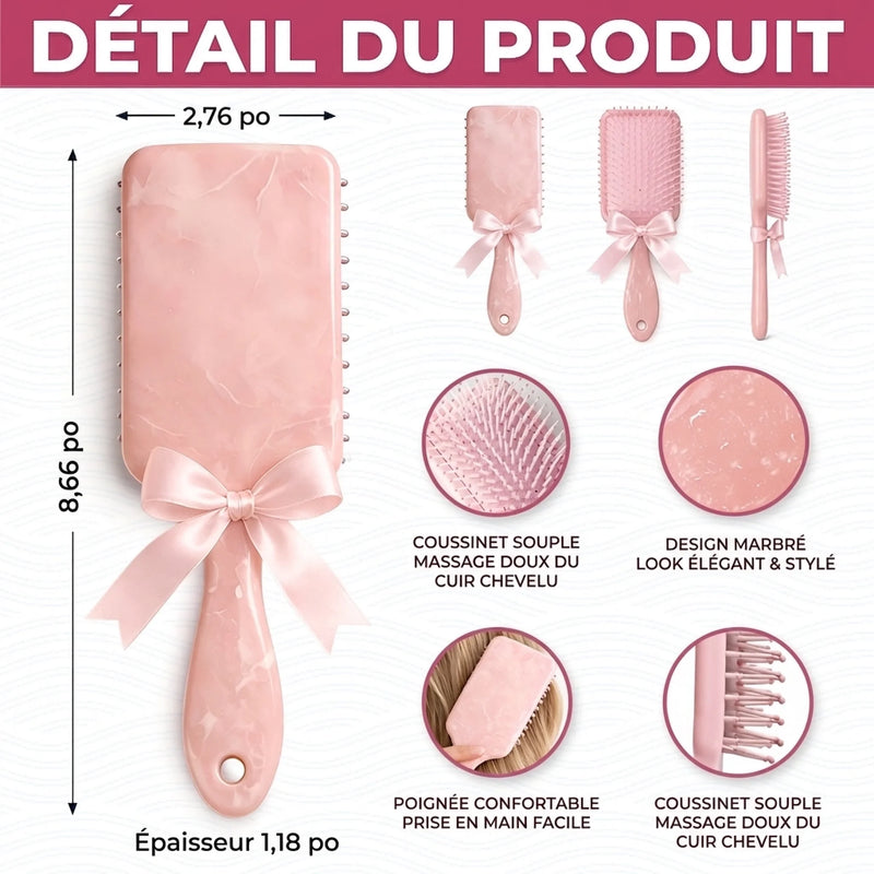 Brosse à Cheveux Plate Personnalisée – Cadeau pour Famille – La Mère Est La Plus Belle Des Fleurs