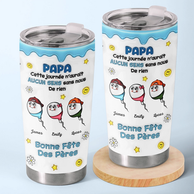 Gobelet Isotherme Personnalisé – Cadeau Fête des Pères Pour Papa – Cette Journée N'aurait, Aucun Sens Sans Nous