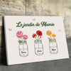 Toile Horizontale Personnalisée – Cadeau Pour Maman, Mamie – Le jardin de Mamie