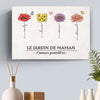 Toile Horizontale Personnalisée – Cadeau Pour Maman, Mamie – Où pousse tout notre amour