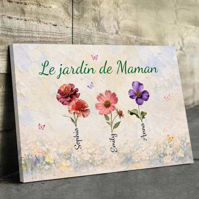 Toile Horizontale Personnalisée – Cadeau Pour Maman, Mamie – Celui de Mamie