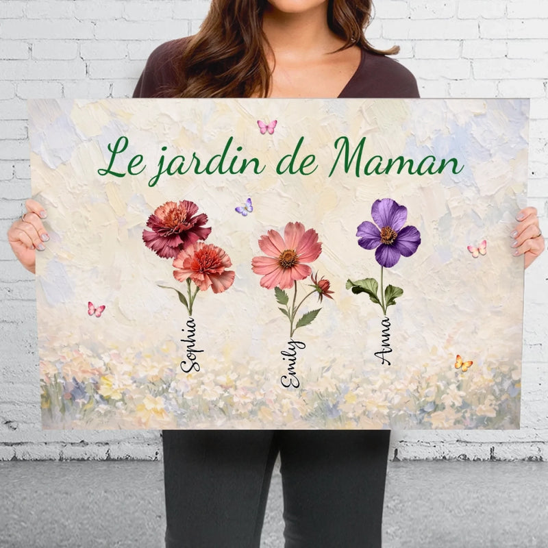 Toile Horizontale Personnalisée – Cadeau Pour Maman, Mamie – Celui de Mamie
