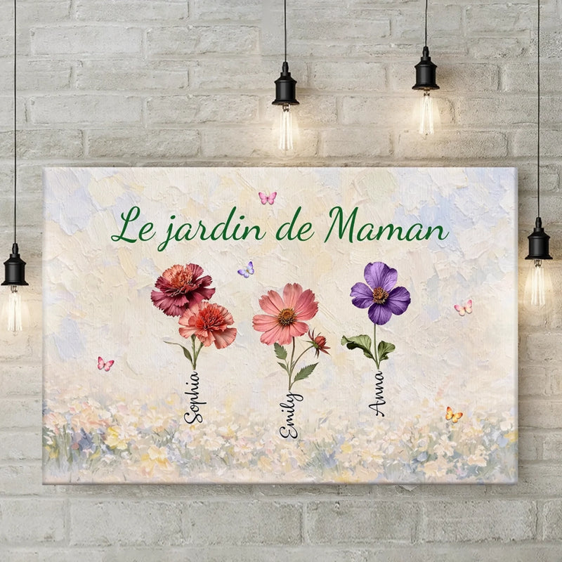 Toile Horizontale Personnalisée – Cadeau Pour Maman, Mamie – Celui de Mamie
