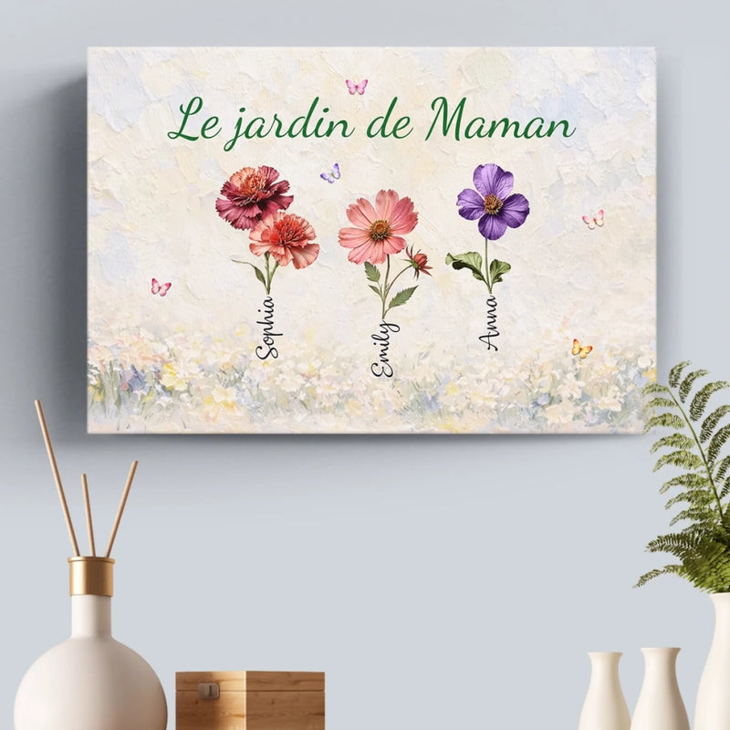 Toile Horizontale Personnalisée – Cadeau Pour Maman, Mamie – Celui de Mamie