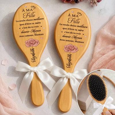 Brosse à Cheveux Personnalisée – Cadeau pour Fille – L'amour Sacré D'une Mère