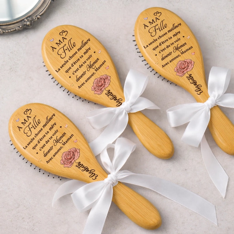 Brosse à Cheveux Personnalisée – Cadeau pour Fille – L'amour Sacré D'une Mère