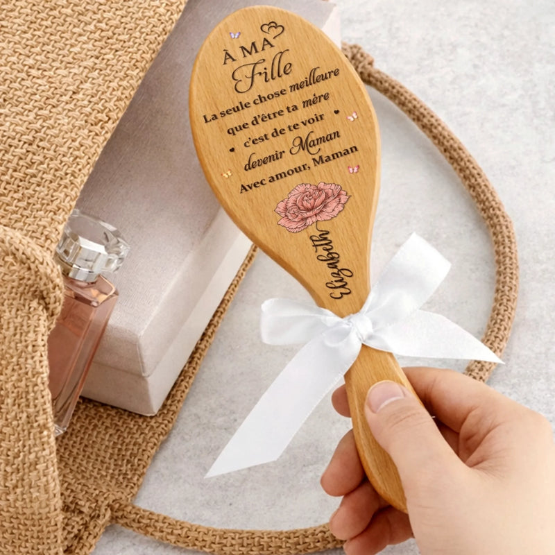 Brosse à Cheveux Personnalisée – Cadeau pour Fille – L'amour Sacré D'une Mère