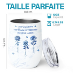 Gobelet à vin Personnalisé – Cadeau pour Amies, Sœurs – Félicitations Pour Votre Différence