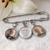 Broche Personnalisée avec Charms Photo – Cadeau Commémoratif pour Maman, Papa – Toujours avec moi