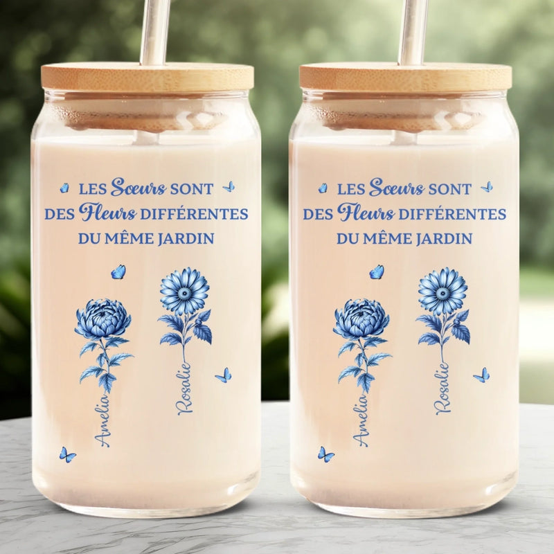 Verre Personnalisé – Cadeau pour Sœeurs, Amies –  Chaque Amie Est Une Fleur Précieuse
