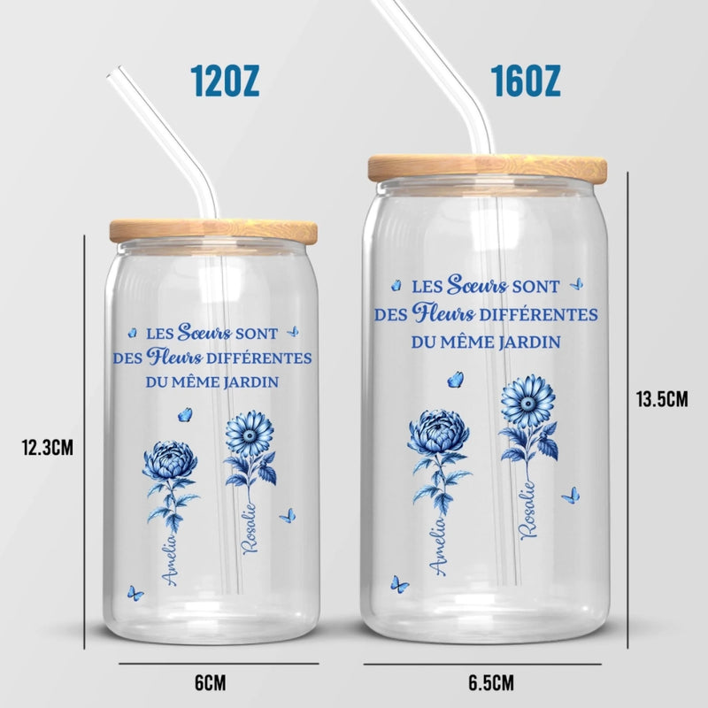 Verre Personnalisé – Cadeau pour Sœeurs, Amies –  Chaque Amie Est Une Fleur Précieuse