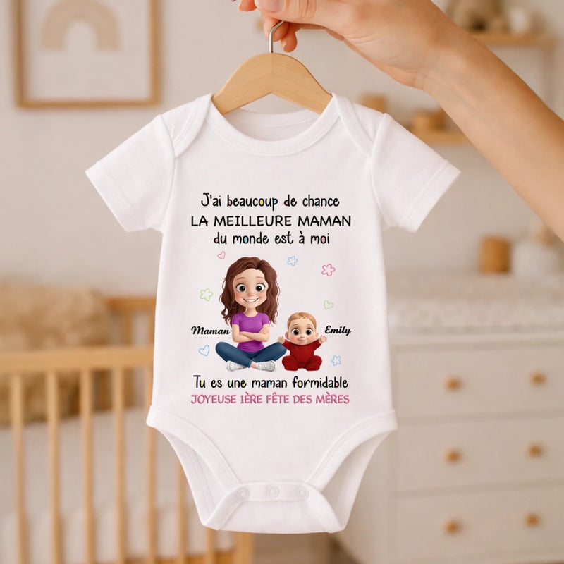Body Bébé Personnalisé – Cadeau Pour La Première Fête Des Mères - Formidable Maman