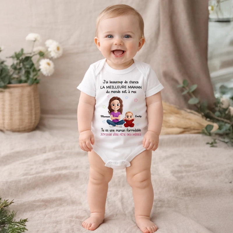 Body Bébé Personnalisé – Cadeau Pour La Première Fête Des Mères - Formidable Maman