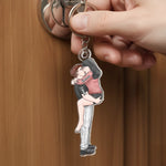 Porte-clés en Acrylique Personnalisé – Cadeau pour Couple – Pour Immerger Les Paroles