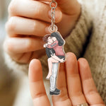 Porte-clés en Acrylique Personnalisé – Cadeau pour Couple – Pour Immerger Les Paroles
