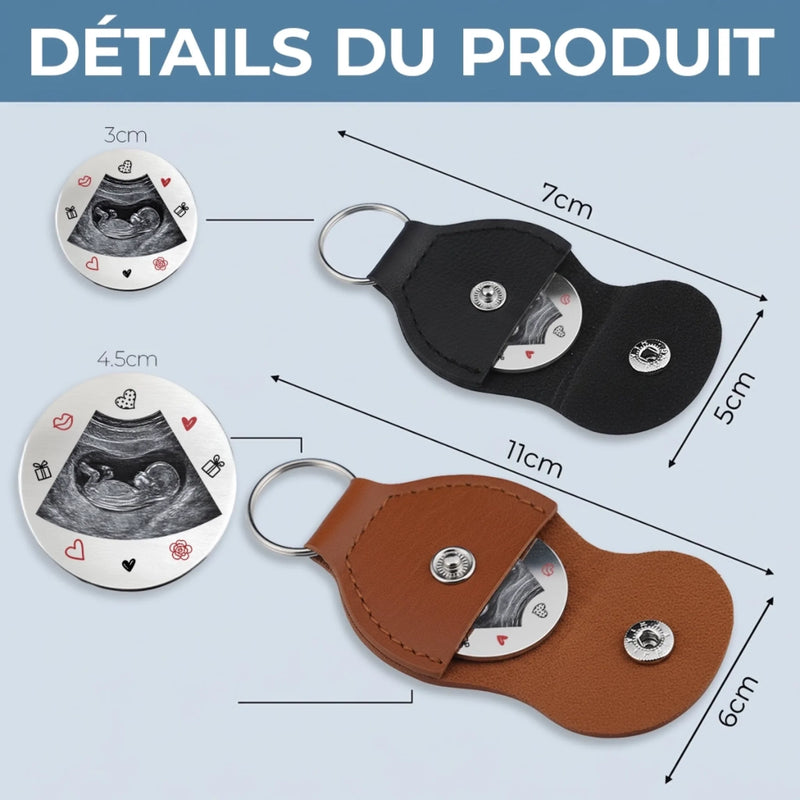 Porte-Bonheur De Poche Personnalisé avec Photo – Cadeau Pour La Première Fête Des Mères – Petits Coups De Ton Bébé