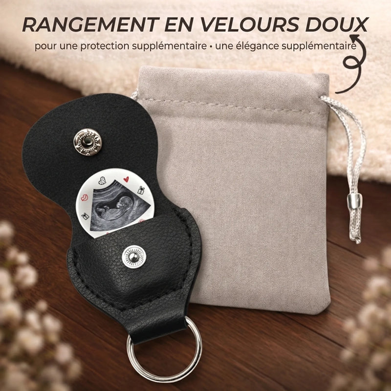 Porte-Bonheur De Poche Personnalisé avec Photo – Cadeau Pour La Première Fête Des Mères – Petits Coups De Ton Bébé