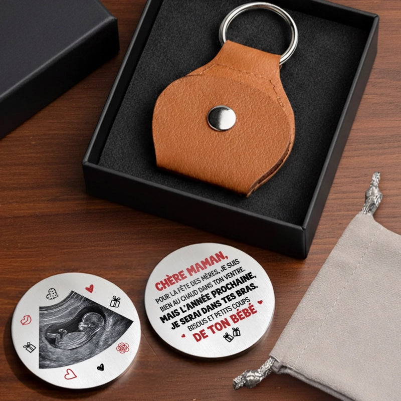Porte-Bonheur De Poche Personnalisé avec Photo – Cadeau Pour La Première Fête Des Mères – Petits Coups De Ton Bébé