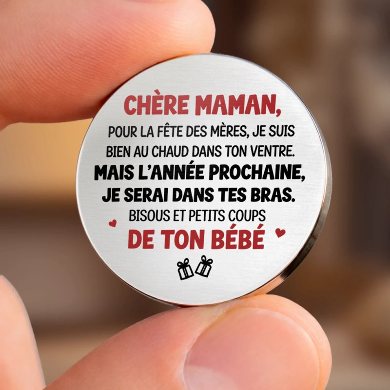 Porte-Bonheur De Poche Personnalisé avec Photo – Cadeau Pour La Première Fête Des Mères – Petits Coups De Ton Bébé