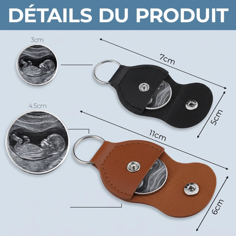 Porte-Bonheur De Poche Personnalisé avec Photo – Cadeau Pour Papa – Ton Bébé En Route
