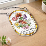 Ornement Suncatcher Tournesol de Fenêtre Personnalisé – Cadeau pour Maman – Le Jardin de Maman
