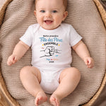 Body Bébé Personnalisé – Cadeau Pour La Première Fête Des Pères - Tape Dans La Main De Papa