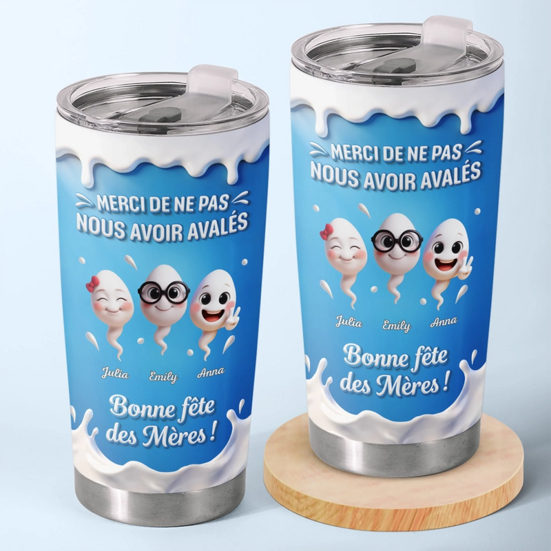 Gobelet Isotherme Personnalisé – Cadeau Pour La Première Fête Des Mère – Mes Enfants Espiègles
