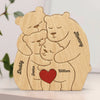 Puzzle Artistique en Bois Personnalisé – Cadeau pour Famille – Nous formons une belle famille