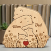 Puzzle Artistique en Bois Personnalisé – Cadeau pour Famille – Leur amour nous a créés