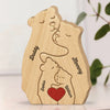 Puzzle Artistique en Bois Personnalisé – Cadeau pour Famille – J’aime ma famille