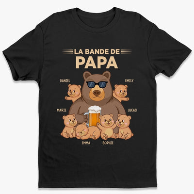 T-Shirt Unisexe Personnalisé – Cadeau Pour Papa, Papi – La Bande De Papi