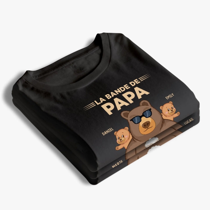 T-Shirt Unisexe Personnalisé – Cadeau Pour Papa, Papi – La Bande De Papi