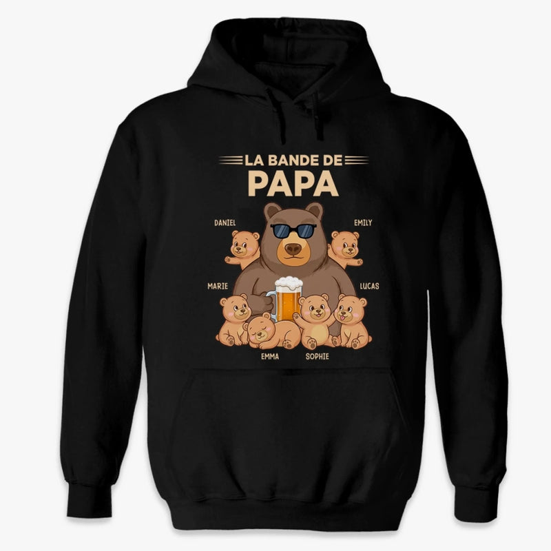 T-Shirt Unisexe Personnalisé – Cadeau Pour Papa, Papi – La Bande De Papi