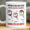 Mug Personnalisé À Effet Imprimé 3D Gonflé –  Cadeau Fête des Mères pour Maman – Bonjour, Notre Mère