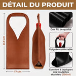 Sac à Vin en Cuir Personnalisé – Cadeau pour Pour Soi-Même – Vin Sur Ordonnance