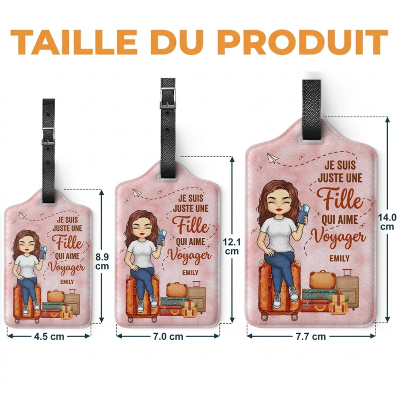 Étiquette De Bagage Personnalisée – Cadeau Pour Soi-Même – Voyager Est Ma Thérapie