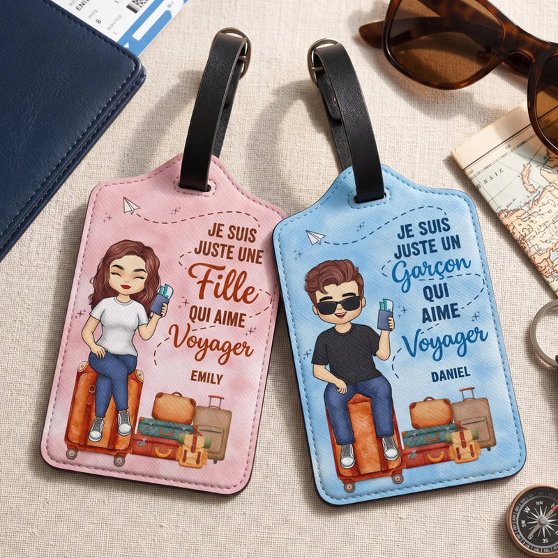 Étiquette De Bagage Personnalisée – Cadeau Pour Soi-Même – Voyager Est Ma Thérapie