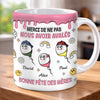 Mug Personnalisé À Effet Imprimé 3D Gonflé –  Cadeau Fête des Mères – Cadeau Humoristiques pour Maman – Le sourire De Maman