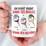 Mug Personnalisé À Effet Imprimé 3D Gonflé –  Cadeau Fête des Pères – Cadeau Humoristiques pour Papa – Papa Est Le Plus Fort