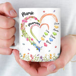 Mug Personnalisé - Cadeau Pour Maman, Fille - L’Amour Fleurit Chez Grand-Mère