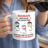 Mug Personnalisé À Effet Imprimé 3D Gonflé –  Cadeau Fête des Mères – Cadeau Humoristiques pour Maman – Pe Ne Pas Laisser Papa