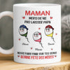 Mug Personnalisé À Effet Imprimé 3D Gonflé –  Cadeau Fête des Mères – Cadeau Humoristiques pour Maman – Pe Ne Pas Laisser Papa