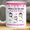 Mug Personnalisé À Effet Imprimé 3D Gonflé –  Cadeau Fête des Mères – Cadeau Humoristiques pour Maman – Ma mère m'a donné naissance